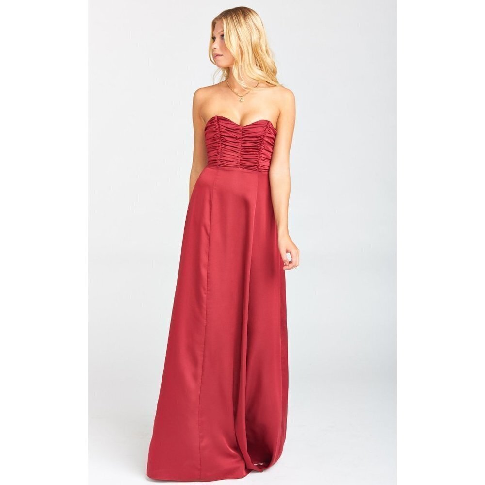 New Show Me Your Mumu Ruby Bonbon Strapless Dress- X-Small